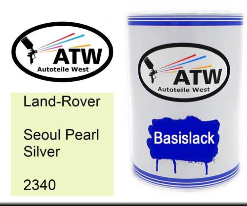 Land-Rover, Seoul Pearl Silver, 2340: 500ml Lackdose, von ATW Autoteile West.